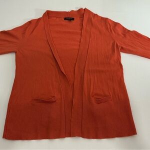 Banana Republic Open-Front Cardigan in Bright Orange